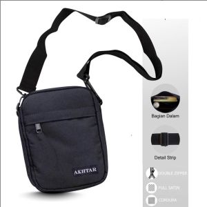 Tas Selempang Sling bag Pria Waterproof Fashion Korea keren Terbaru Simple-alara
