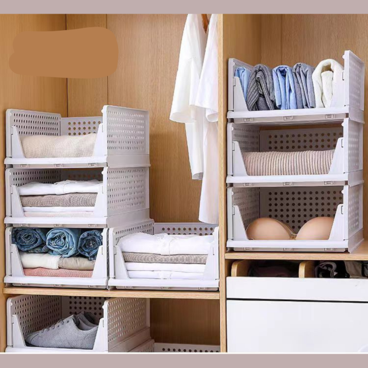 Plastic Drawers Closet Divider Storage Box Bin Cabinet Wardrobe ...