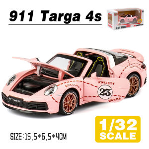 LEO 1:32 Porsche 911 Targa 4S Diecast Model Car Alloy Cars Toys Collection Gift For Kids Boy Girl