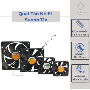Quạt Tản Nhiệt Laptop Sunon 12V Quạt Tản Nhiệt PC Mini Quạt Hút Mùi Quạt Hút Gió