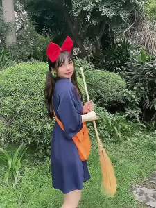 anime cosplay Witch の Chiqi from Yamato Transport Parent-Child Anime cosplay costumes