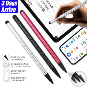 Universal 2-in-1 Stylus Pen Black Universal Dual Use Screen Pen Stylus Pens for Touch Screens Capacitive Stylus Compatible for IPad Samsung Galaxy Touch Screen Smartphones