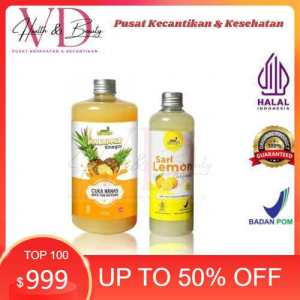 Paket Hemat Cuka Nanas 500ml dan Sari Lemon 500ml | Obat Diabetes Alami | Cuka Original by Suur Lemoen
