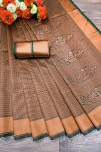 [Pre Order] Traditional Saree Wedding Most Beautiful 1 Minute Ready To Wear Soft Lichi Silk Saree ~ Delivery Lead Time : 10 days