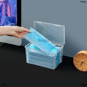 [COD] hegu กล่องเก็บหน้ากากกล่องกระดาษทิชชูเปียกที่ใส่ทิชชู่เปียกที่ใส่ทิชชู่เปียกสำหรับเด็กในครัวเรือนกันฝุ่นพร้อมฝาปิดภาชนะปิดผนึกในครัว