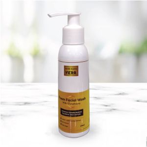 VIERA Foam Facial Wash Low pH 120ml with Centella AsiaticaNiacinamide Squalane Cleanser Facial Foam Menyamarkan Kerutan Wajah & Menjaga Elastisitas Pembersih Wajah Facial Cleanser Sabun Cuci Muka Pengontrol Minyak Membersihkan Kulit Dengan Lembab