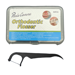 Orthodontic Flossers for Braces 50Count/pack – Dental Floss Picks Recommended
