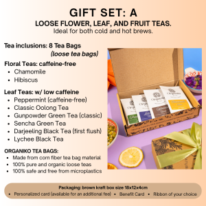 Gift Set Special of Teas A B C D E Organiko Ph