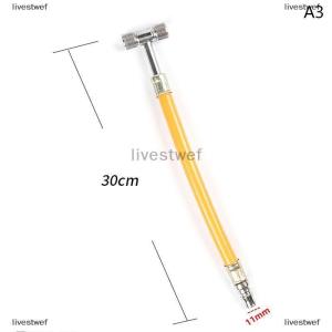 [COD] livestwef Inflatable Bike Motorbike Truck Tyre Inflator Connector Hardware Tools Car Nozzle Valve Air Hose Inflating Needles Pump