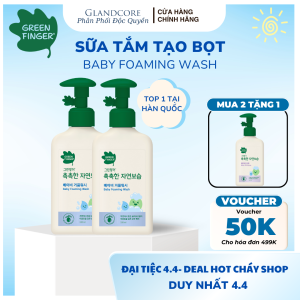 Sữa Tắm Dưỡng Ẩm Tạo Bọt Cho Bé Greenfinger ChokChok Natural 320ml An Toàn Dịu Nhẹ