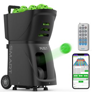 【Hot Sales】Pusun PP-Smart Automatic Electronics Pickleball Machine For Training Practice with APP Remote Control
