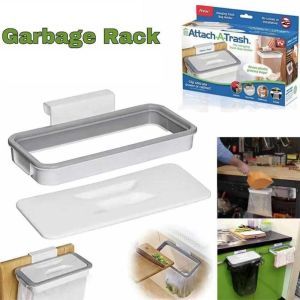 SHIRUI có nắp Giá treo túi đựng rác Tiết kiệm không gian Gắn trên cửa Giá đỡ túi đựng rác nhà bếp Thực tế Kích thước nhỏ gọn Giá đỡ túi rác Sử dụng trong nhà bếp