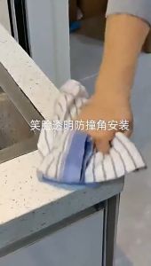 AIDA 4pcs Transparent Silicone Baby Corner Protector Furniture Safety Guard Pelindung Sudut Meja透明硅胶儿童防撞桌角 家具安全保护套