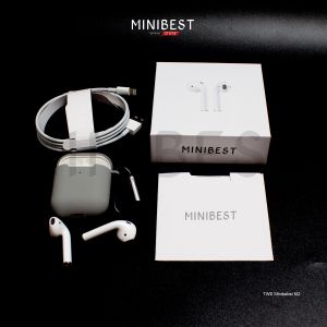 MINIBEST M2 TWS Earphone Headset Bluetooth MB Pods V5.2 Wireless Charging Free Casing