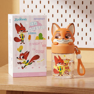Zootopia Judy Nick Water Cup Tritan Plastic Cup for Students School Children Portable Pocket Cup