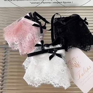 C&S ชุดชั้นในลูกไม้ฝรั่งเศส Angel Chanson เซ็กซี่ ระบายอากาศได้ดี สบาย เอวต่ำ กางเกงในผู้หญิง