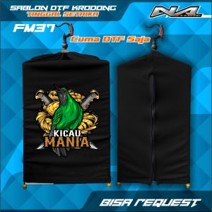 Kerodong Motif Sangkar Murai Kotak Printing DTF Stirika custom