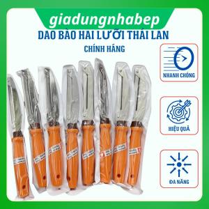 Dao 2 lưỡi bào sợi gọt hoa quả Barbarian Thái Lan - Cán vàng 22cm sắc bén dễ sử dụng