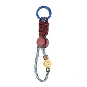 Bag Pendant Lanyard Polyester Braided Keychain Strap Bag Charm Alloy Keyring Key Holder for Travel and Everyday Use
