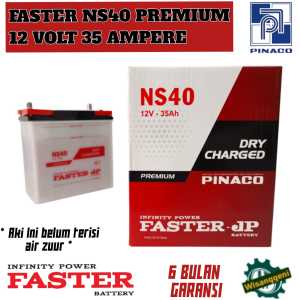 Aki Mobil Avanza/Terios/Rush/Taruna/Xenia/Katana/Escudo/APV FASTER Ns40 Premium 35 ampere