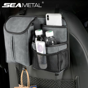 Fur Car Storage Bag Seatback Pocket Car Hanging Organizer Tissue Holder Auto Interior Accessories