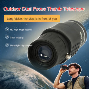 Monocular Binoculars Shimmering Night Vision Thumb Dual Focus Outdoor Pocket Telescope