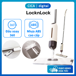 Cây lau nhà xịt nước Lock&Lock ETM472 Vừa lau vừa phun nước tiện lợi Đầu xoay 360 độ Chất liệu nhựa ABS cao cấp Bảo hành 12 tháng