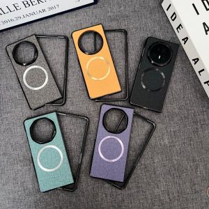 For Huawei Honor Magic V5 Case Luxury PU Cloth Wireless Charging Protective Back Cover Case For Magic V5 V3 V 5 Shell
