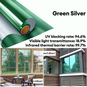 WEFILM Window Tinted Film Home One Way Film Tinted Privacy Window Film Anti UV Heat Control Reflective Tinted Window for Home
