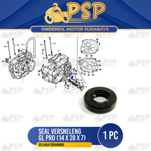 Seal Versneleng GL Pro (14x28x7) - Karet Sel Sil As Pedal Operan Gigi Persneling Persneleng Honda CB