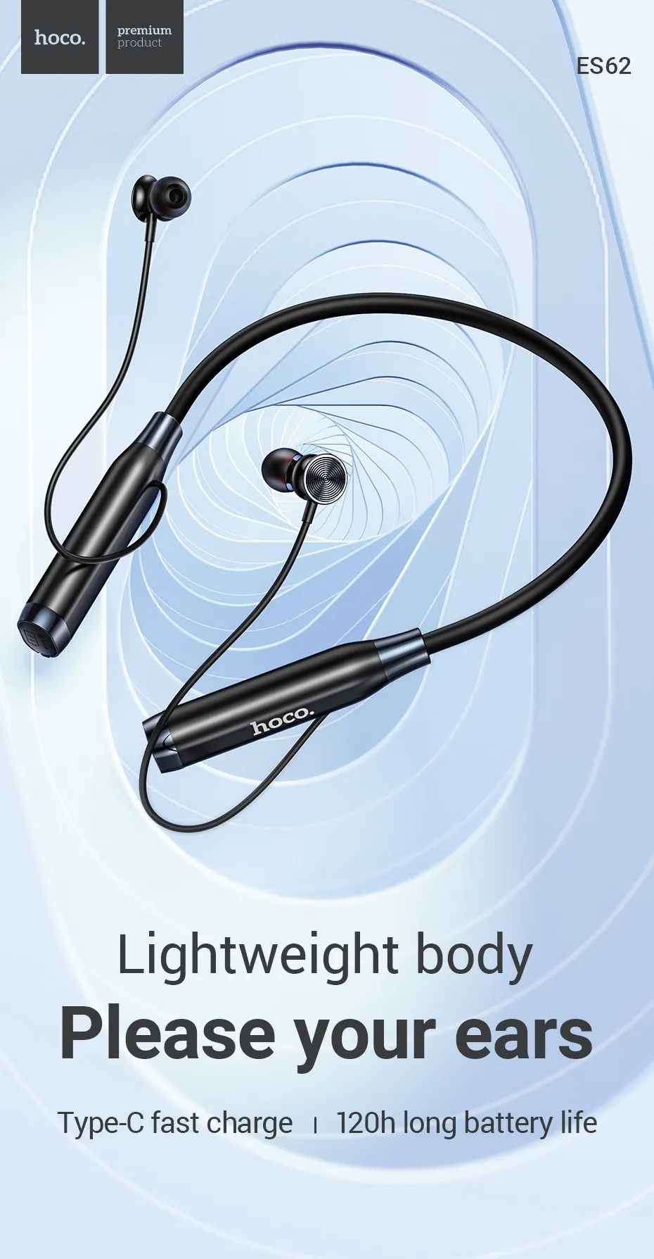 Hoco ES62 Neckband Wireless Earphone