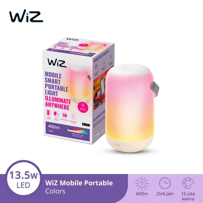 WiZ Smart WiFi Mobile Portable 135W Tunable Color - Lampu Emergency Lampu Camping Lampu Anak