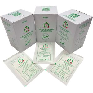Authentic SG Homecare Copolymer Sterile transparent hand glove size SML(50pairs/box)