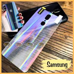 BACK SKIN AURORA FOR SAMSUNG A01 A02 A02S A03S A21 A21S A31 MO2 MO2S M21 M30S M31 M51 ANTI GORES BELAKANG SKIN AURORA pelangi anti jamur anti kerak anti gores