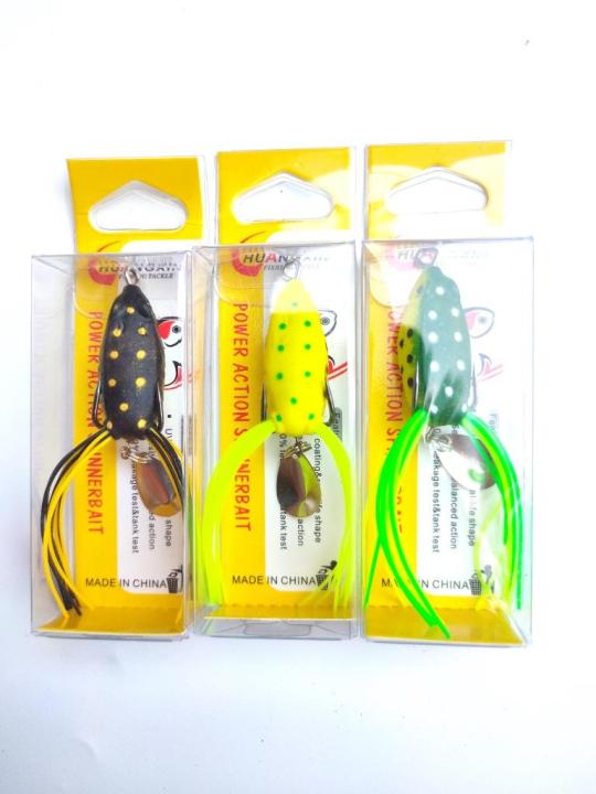 Umpan Pancing Gabus Umpan Casting Soft Frog Huangxin 3cm kecil