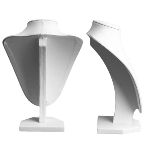 ชั้นวางสร้อยคอหุ่นแสดงแบบมีหนังสังเคราะห์สำหรับขาตั้งตู้โชว์ตู้เสื้อผ้าขายปลีก