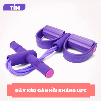 Dây Tập Bụng Chuyên Dụng Dây Kéo Tập Bụng Nâng Cấp 4/6 Ống Cao Su Chắc Chắn Giảm Cân Thon Gọn Kéo Lâu Không Biến Dạng