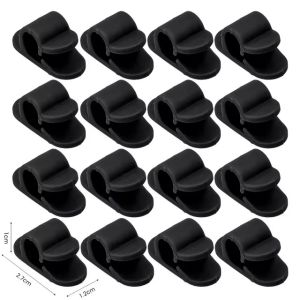 20Pcs Self Adhesive String Light Clip Wall-mounted Cable Wire Storage Hook Outdoor Waterproof Hanging Holder Home Office Storage Clamp