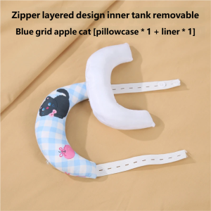 Gối Correct Cổ Ngả Trẻ Em Orzbow Gối Định Hình Mặt Trăng Gối Cổ Hỗ Trợ Trẻ Sơ Sinh Chữa Cổ Ngả Có Thể Tháo Rời Rửa Sạch