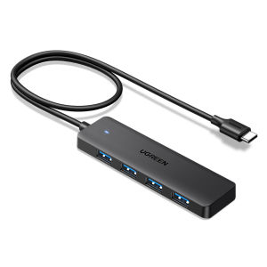 UGREEN USB 3.0 Type C HUB 4-Port Laptop Adaptor High-Speed USB Splitter Portable Extension Data Hub USB C Splitter for Laptop MacBook Pro iMac iPad Pro Chromebook Dell XPS iPhone 15/15 Pro Galaxy S23