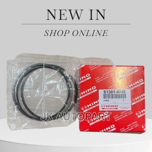 แหวนลูกสูบ HINO MEGA JO8E 3แหวน STD รหัส S1301-4040 เกรด OEM แท้ๆ สั่งเบิกโดยตรง (1ชุด=6สูบ)/DRNBHK
