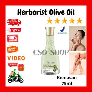Herborist Olive Oil + Collagen - Minyak Pelembab Penghalus Pengencang Kulit Tubuh - 75ml/150ml