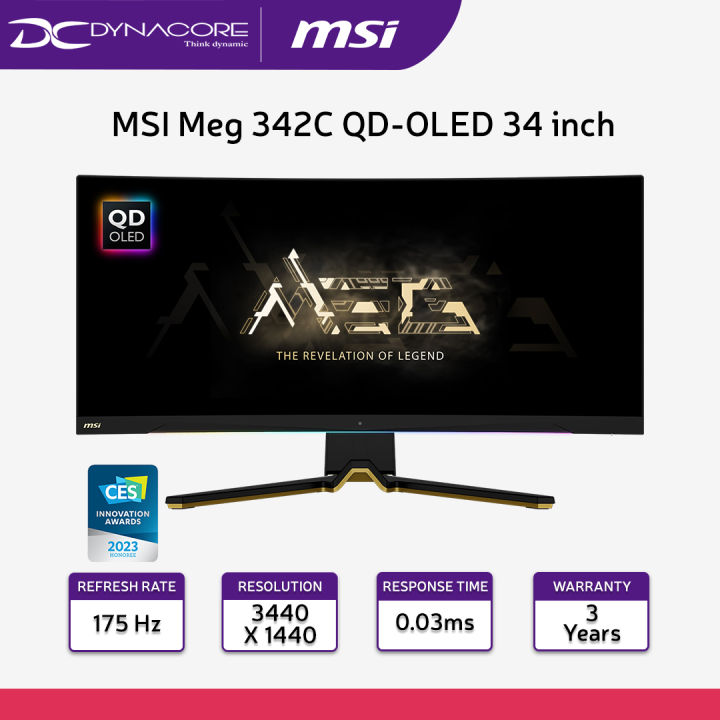 Msi Meg C Qd Oled Inch Qd Oled Curved Gaming Monitor Uwqhd Hz Ms Lazada Singapore