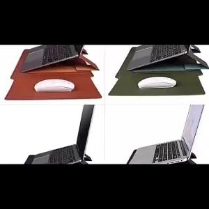 13.3 Inch/15.4 Inch PU Leather Laptop Sleeve Case Multifunction Cooling Stand Laptop Bags