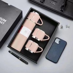 SG [IN STOCK] Vacuum Insulated Thermal Flask 500ml 304 Stainless Steel Coffee Mug Leakproof Tumbler Travel Office Travel Mug Car Thermal