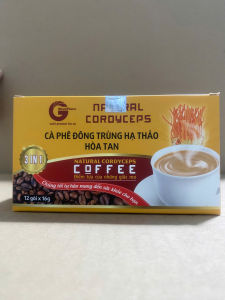 Cà phê hòa tan 3in1 Đông Trùng Hạ Thảo coffee Natural Cordyceps Bitechpharm 16 gr x 12 gói