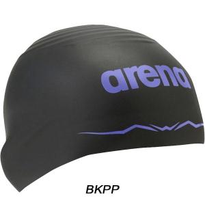 Mũ bơi ARENA AQUAFORCE WAVE CAP SOFT Black Purple BKPP.