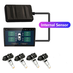 Ekleva USB Android TPMS ô tô áp suất lốp hệ thống giám sát Phụ Tùng Lốp bên trong bên ngoài Cảm Biến Cho Đài Phát Thanh ổ đọc DVD báo động nhiệt độ Với Bốn Cảm Biến