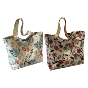 Fashion Canvas Toted Bag Grocery Cloth Bag Shoulder Bags Trendy Shoulder Toted Bag Valentines Day Gift for Women Girls