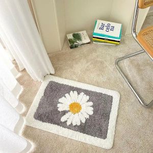 Daisy Floor Mat For Kitchen Bathroom Anti Slip Easy Absorbent Microfiber Tikar Lantai Bilik Air